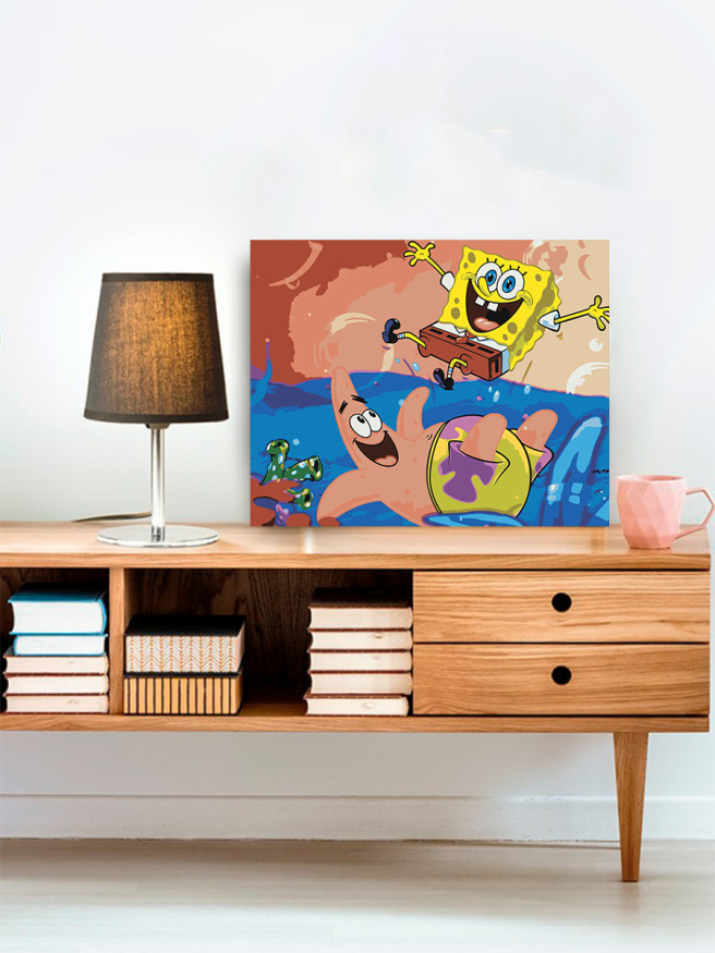 Raqamlar bo&amp;#039;yicha rasm &amp;quot;Spongebob va Patrik&amp;quot; 