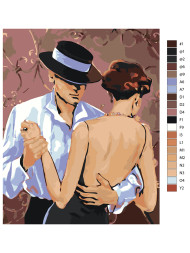 Картина по номерам &amp;quot;Пара в танце&amp;quot;