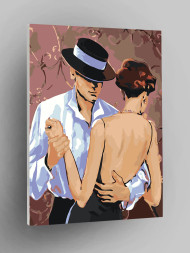 Картина по номерам &amp;quot;Пара в танце&amp;quot;