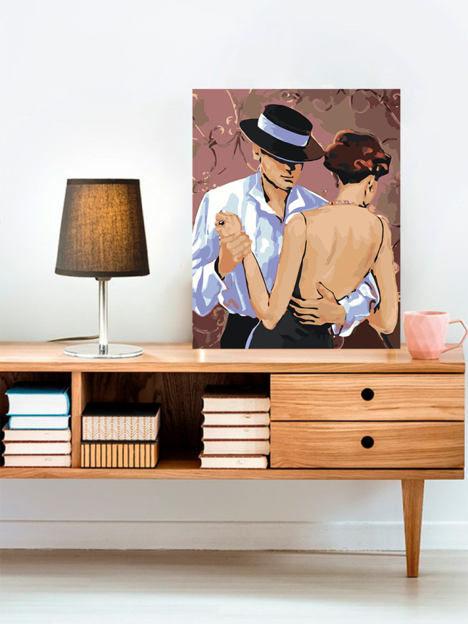 Raqamlar bo&amp;#039;yicha rasm &amp;quot;Er-xotin raqsga tushishi&amp;quot;