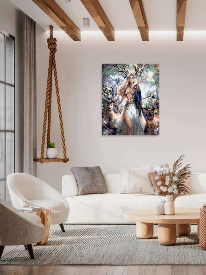 Raqamlar bo&amp;#039;yicha rasm &amp;quot;O&amp;#039;rmon qo&amp;#039;riqchisi&amp;quot;