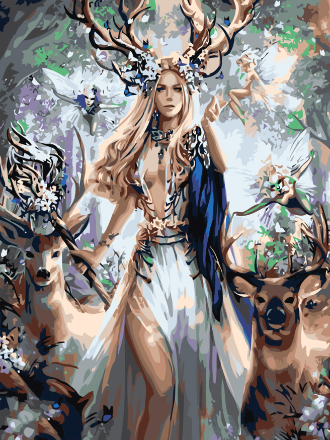 Raqamlar bo&amp;#039;yicha rasm &amp;quot;O&amp;#039;rmon qo&amp;#039;riqchisi&amp;quot;