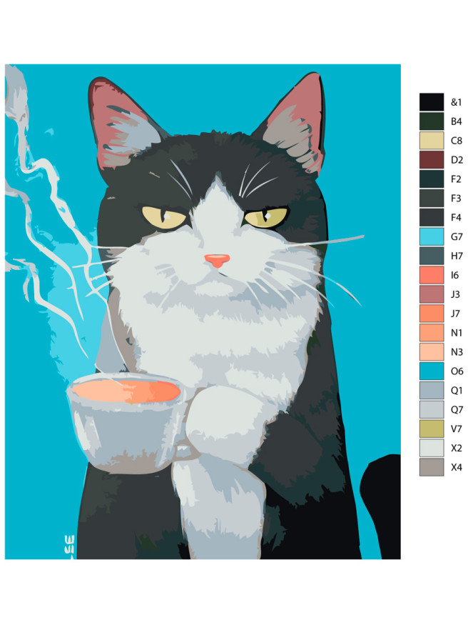 Raqamlar bo&amp;#039;yicha rasm &amp;quot;Jahldor pishak&amp;quot;