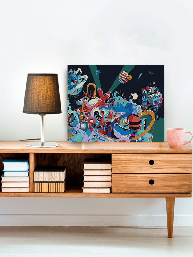 Картина по номерам &amp;quot;Роботы&amp;quot;