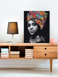 Картина по номерам &amp;quot;Девушка в шапке&amp;quot;