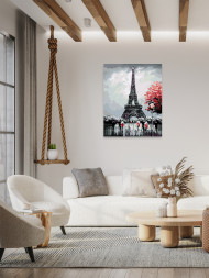 Картина по номерам &amp;quot;Эйфелева Башня&amp;quot;