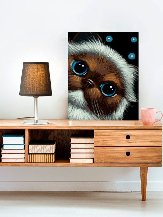 Картина по номерам &amp;quot;Котик с милыми глазами&amp;quot;