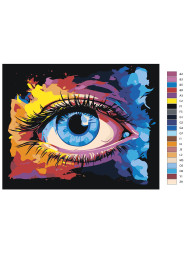 Картина по номерам &amp;quot;Голубой глаз&amp;quot;