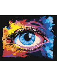 Картина по номерам &amp;quot;Голубой глаз&amp;quot;