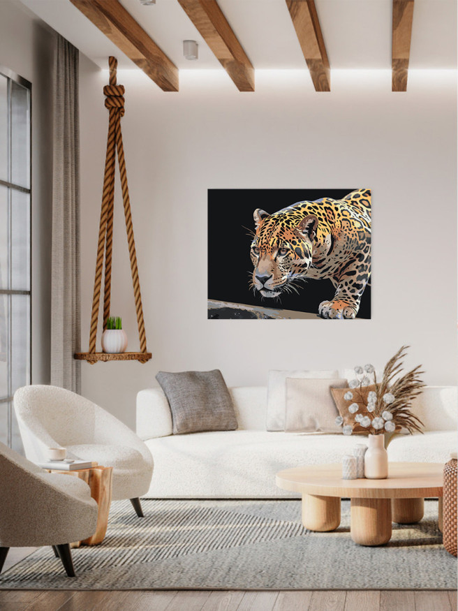 Raqamlar bo&amp;#039;yicha rasm &amp;quot;Leopard ovlash&amp;quot;