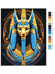 Картина по номерам &amp;quot;Божество из древнего Египта&amp;quot;