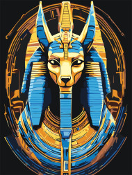 Картина по номерам &amp;quot;Божество из древнего Египта&amp;quot;