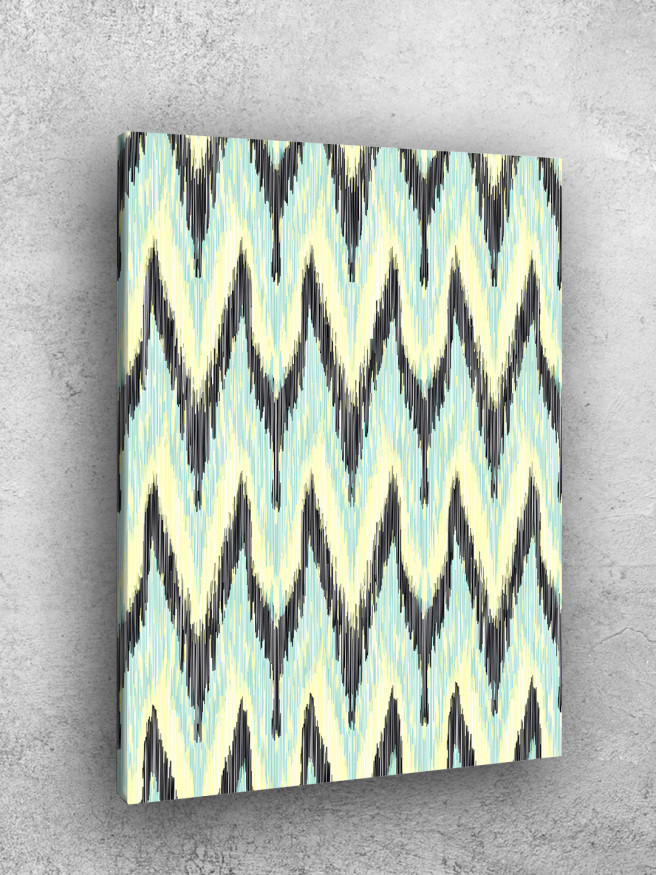 Постер на холсте &amp;quot;Бирюзовые волны узора&amp;quot;