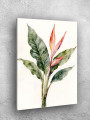 Постер на холсте &amp;quot;Цветок стрелиции с листьями&amp;quot;