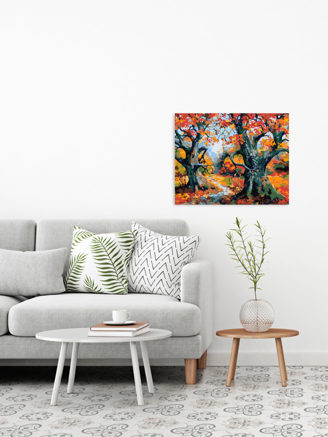 Raqamlar bo&amp;#039;yicha rasm &amp;quot;Oltin kuz&amp;quot;