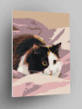 Картина по номерам &amp;quot;Испуганный кот в одеяле&amp;quot;