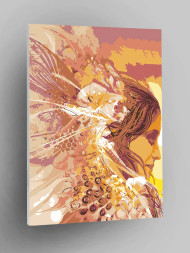 Raqamlar bo&#039;yicha rasm &quot;Nurli qiz&quot;