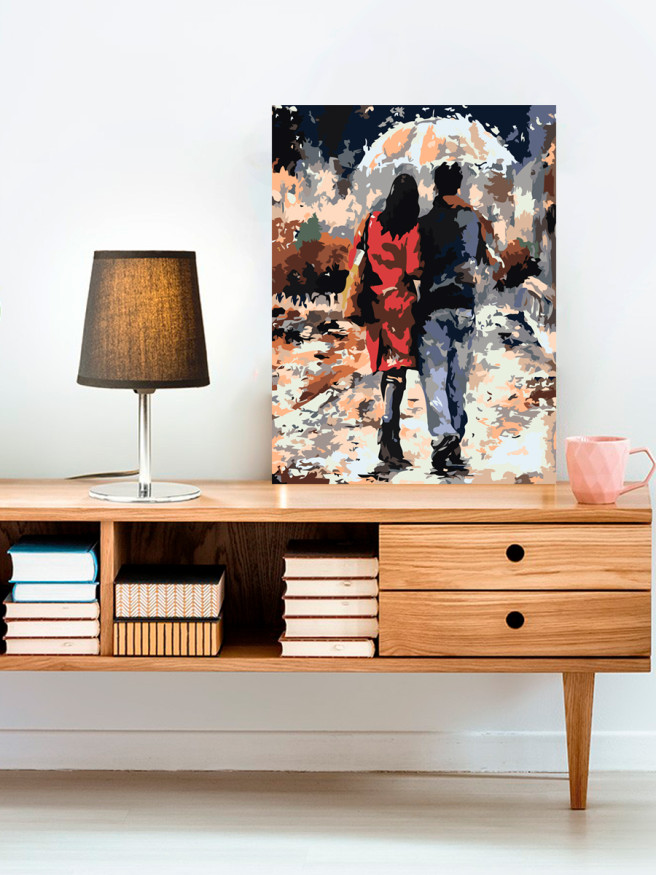 Raqamlar bo&amp;#039;yicha rasm &amp;quot;Yomg&amp;#039;ir tagidagi juftlik&amp;quot;