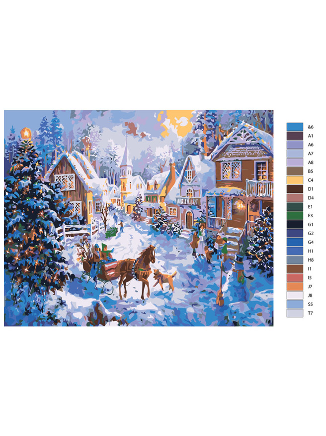 Raqamlar bo&amp;#039;yicha rasm &amp;quot;Rojdestvo hikoyasi&amp;quot;