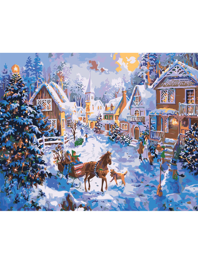 Raqamlar bo&amp;#039;yicha rasm &amp;quot;Rojdestvo hikoyasi&amp;quot;