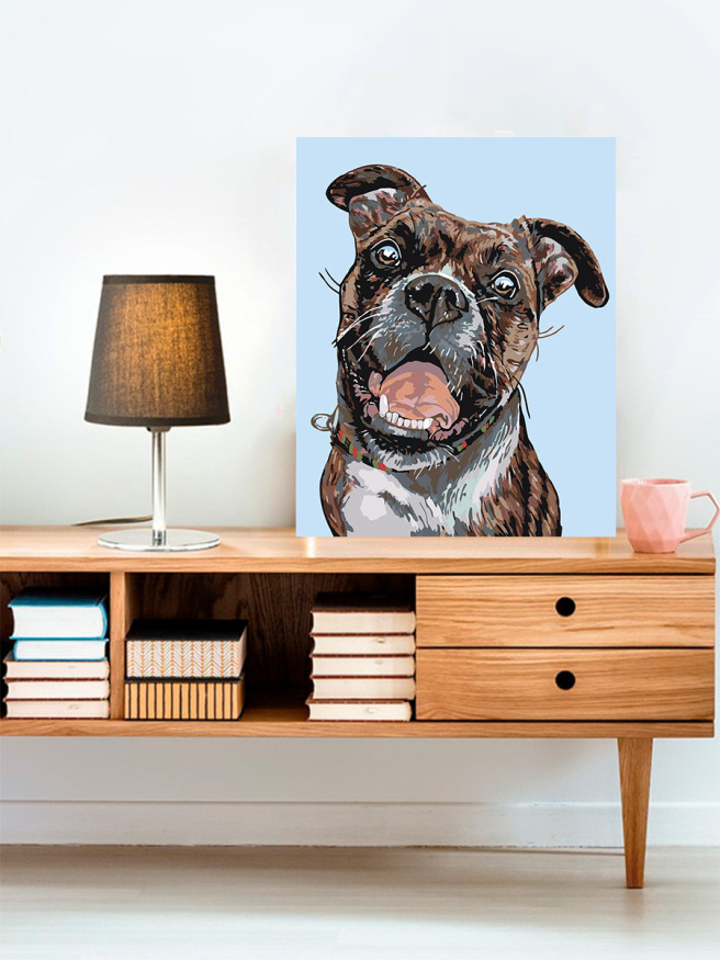 Raqamlar bo&amp;#039;yicha rasm &amp;quot;Uy iti&amp;quot;