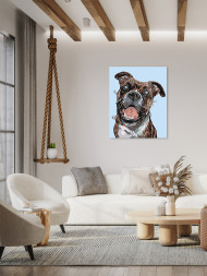 Raqamlar bo'yicha rasm "Uy iti"