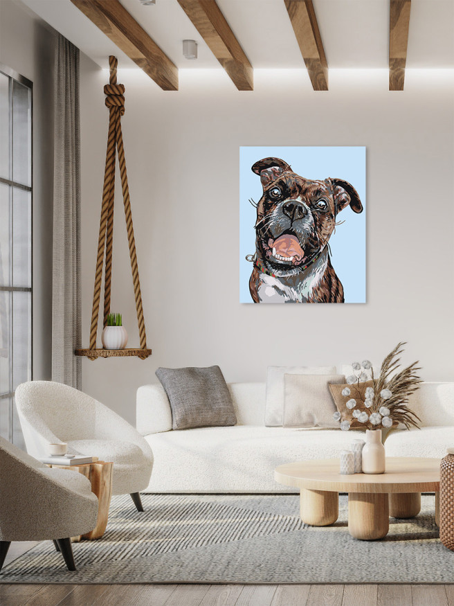 Raqamlar bo&amp;#039;yicha rasm &amp;quot;Uy iti&amp;quot;