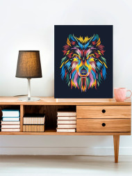 Raqamlar bo'yicha rasm "Bo'ri"