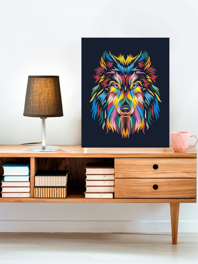 Картина по номерам &amp;quot;Волк&amp;quot;