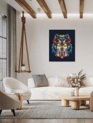 Raqamlar bo'yicha rasm "Bo'ri"