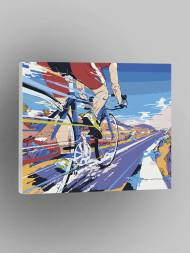 Картина по номерам &amp;quot;Гонки на велосипеде&amp;quot;