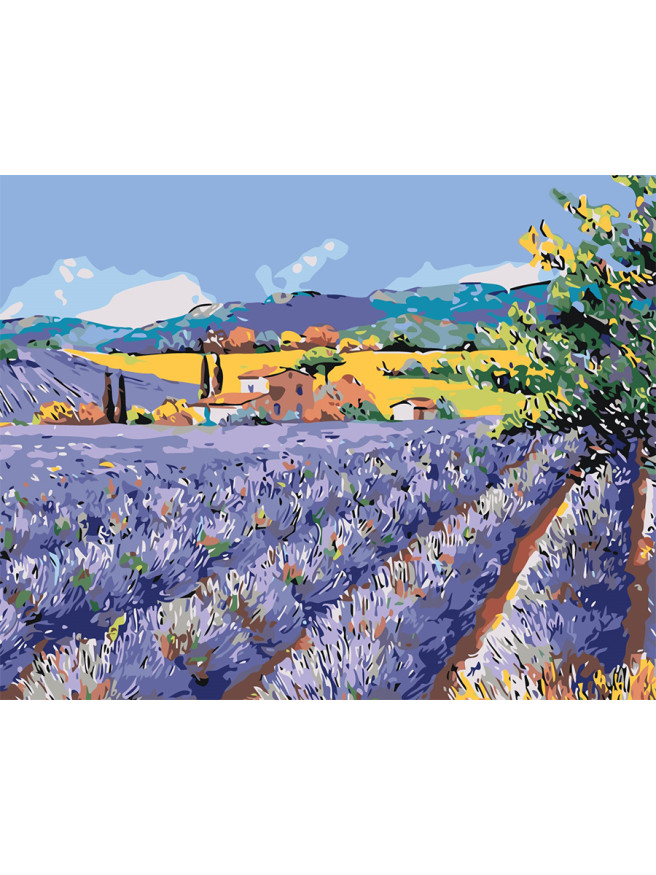 Картина по номерам &amp;quot;Поле с цветами&amp;quot;