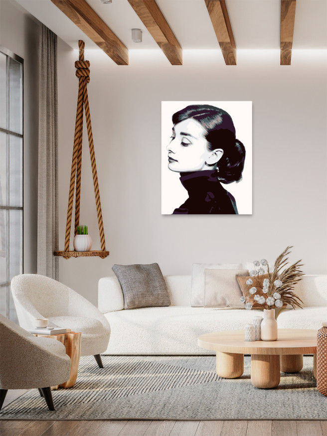 Raqamlar bo&amp;#039;yicha rasm &amp;quot;Odri Hepbern&amp;quot;