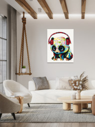 Raqalar bo'yicha rasm "Qiloqchinlik panda"