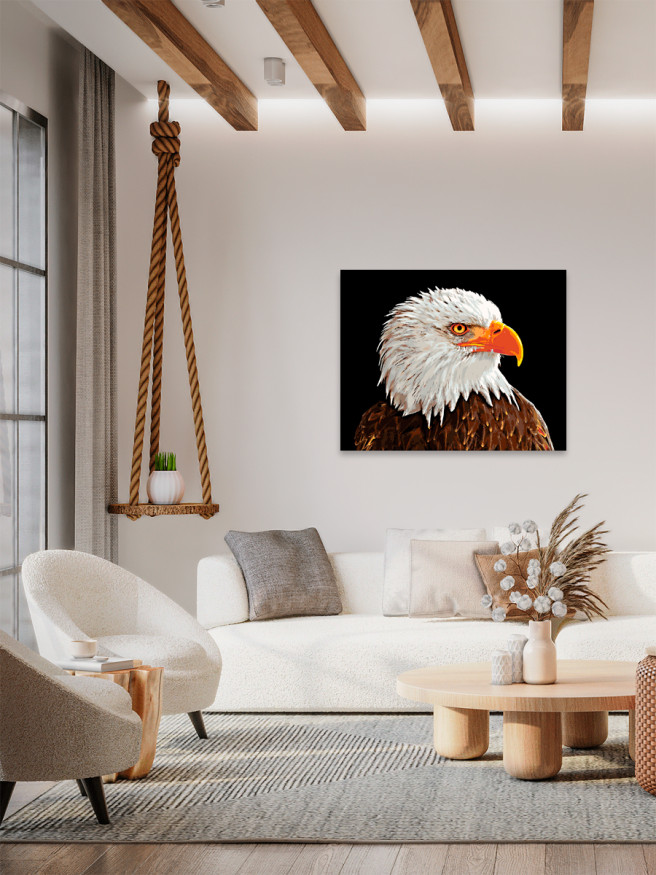 Raqamlar bo&amp;#039;yicha rasm &amp;quot;Oq boshli burgut&amp;quot;