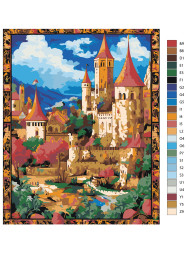 Raqamlar bo&#039;yicha rasm &quot;Katta qal&#039;a&quot;