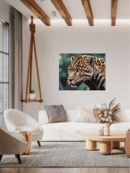 Raqamlar bo&#039;yicha rasm &quot;Tabiatdagi leopard&quot;