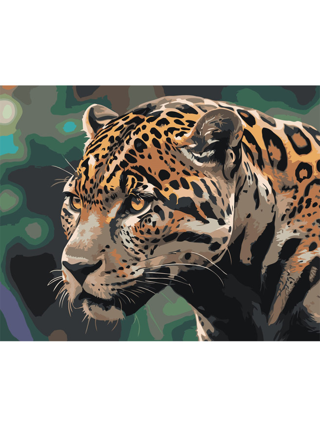 Raqamlar bo&amp;#039;yicha rasm &amp;quot;Tabiatdagi leopard&amp;quot;