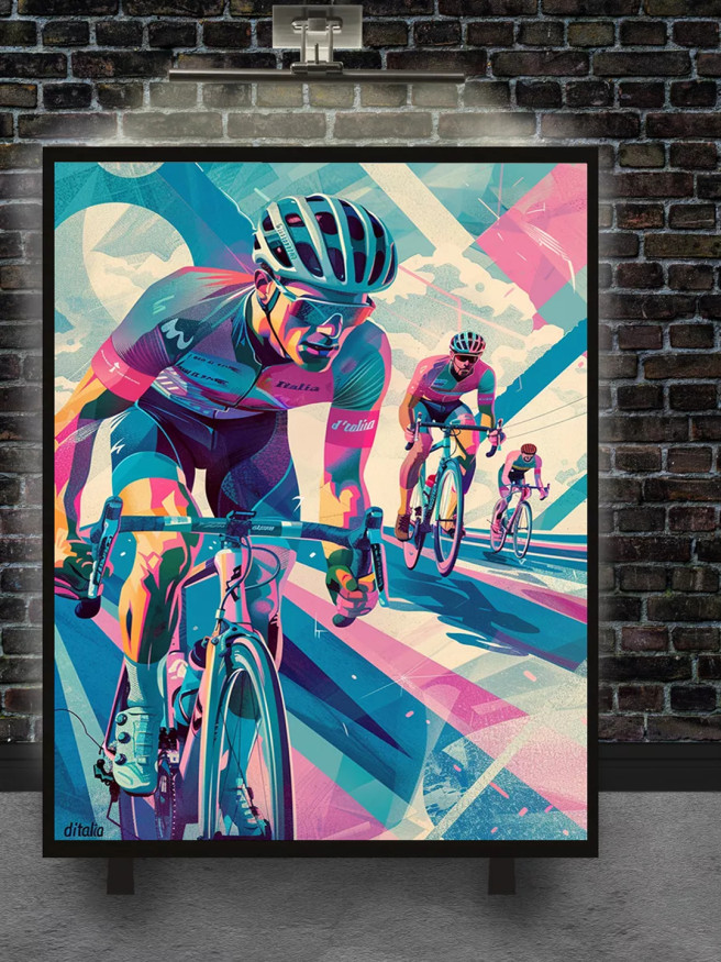 Постер на холсте &amp;quot;Гонка на грани скорости&amp;quot;