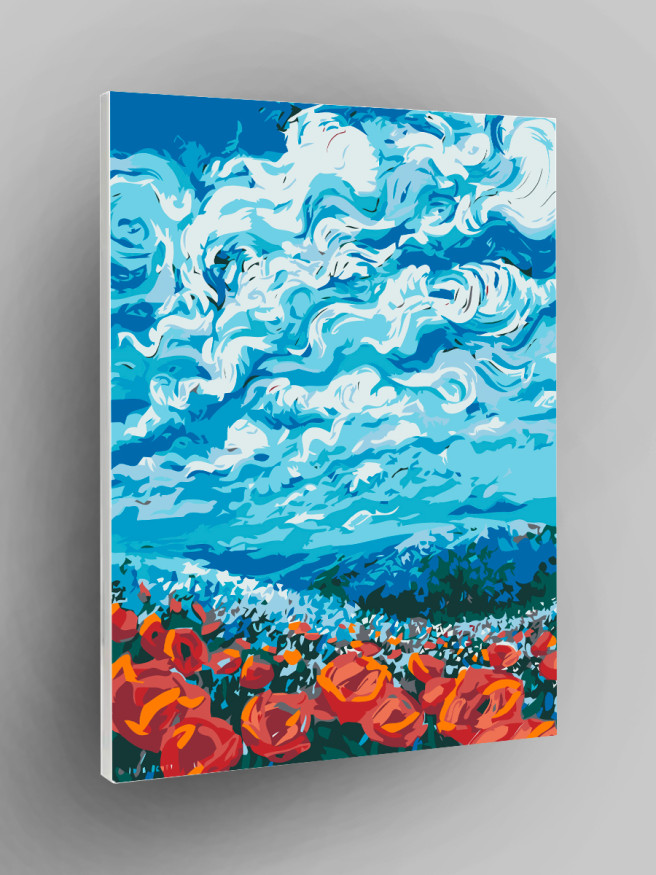 Raqamlar bo&amp;#039;yicha rasm &amp;quot;Lola dalasi&amp;quot;