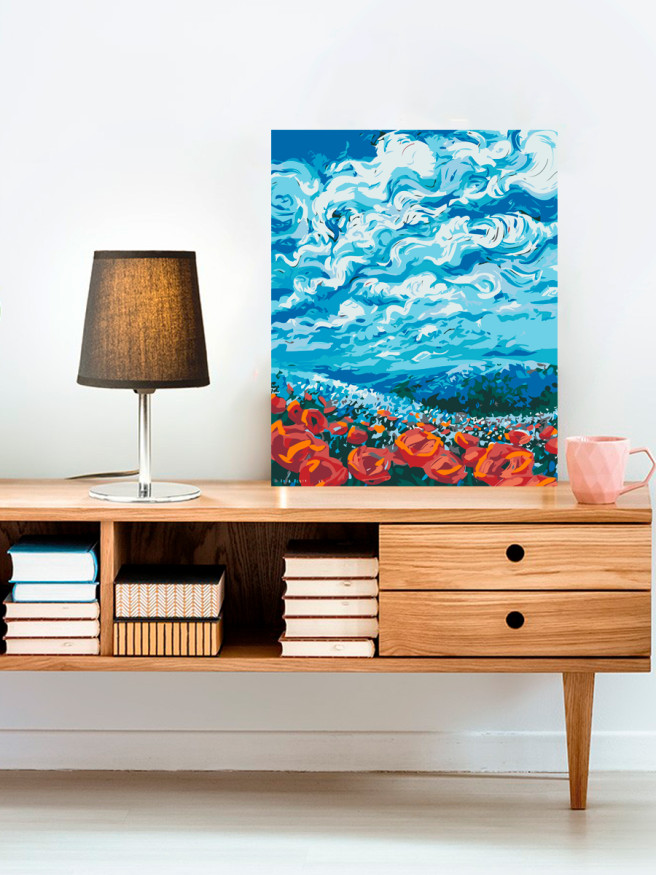 Raqamlar bo&amp;#039;yicha rasm &amp;quot;Lola dalasi&amp;quot;