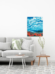 Raqamlar bo'yicha rasm "Lola dalasi"