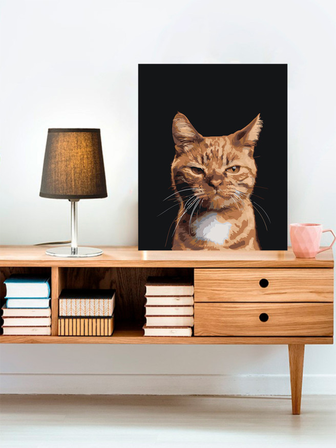 Raqamlar bo&amp;#039;yicha rasm &amp;quot;Charchagan mushuk&amp;quot;