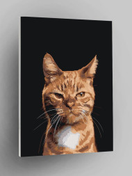 Raqamlar bo&#039;yicha rasm &quot;Charchagan mushuk&quot;