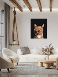 Raqamlar bo&#039;yicha rasm &quot;Charchagan mushuk&quot;