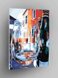 Raqamlar bo&#039;yicha rasm &quot;Shampan vinosi bokali&quot;