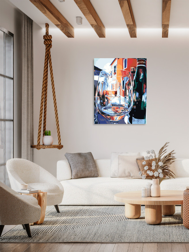 Картина по номерам &amp;quot;Бокал шампанского&amp;quot;