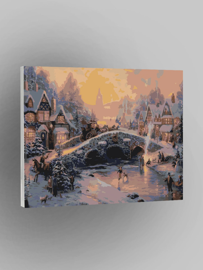 Raqamlar bo&amp;#039;yicha rasm &amp;quot;Qishloqda qish&amp;quot;