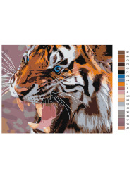 Raqamlar bo&#039;yicha rasm &quot;Yo&#039;lbars&quot;