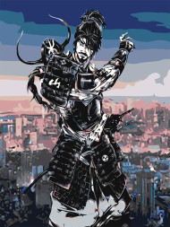 Raqamlar bo&#039;yicha rasm &quot;Samuray&quot;